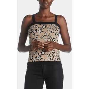 Anne Klein womens Sweater Knit Camisole Tank Top size XL Beige Latte Combo $89
